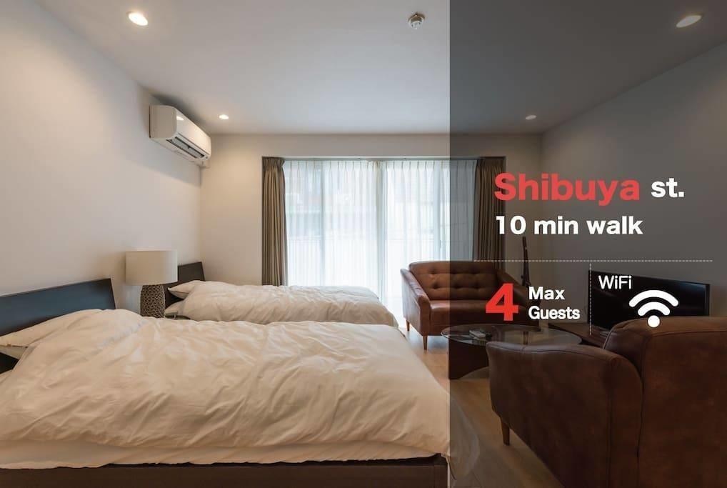 Shibuya Apartment Tw7 Tōkyō Extérieur photo